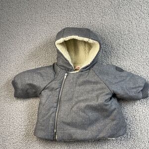 Bonpoint Gray Hooded Jacket
